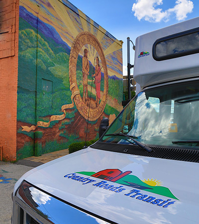 Country Roads Transit offers transportation services for Randolph and Upshur Counties in West Virgina.